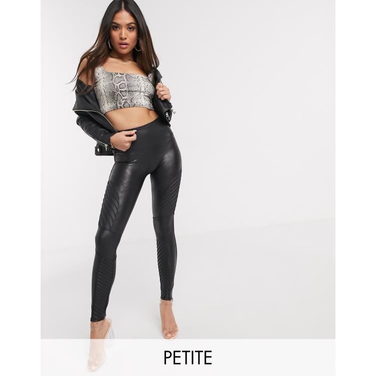 Petite Matte Leather Look High Waist Leggings #AFF, , #AFF, #AD