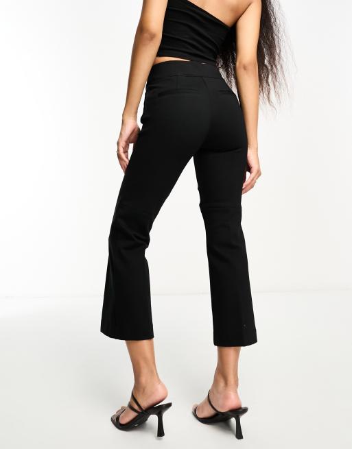 Spanx Petite perfect kick flare trousers in black