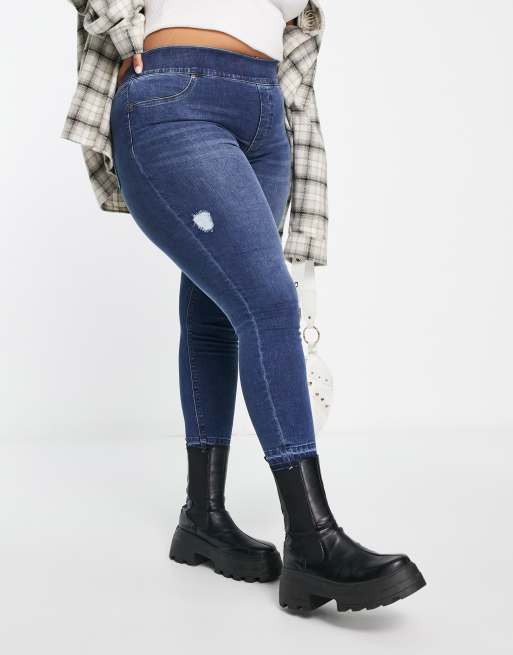 Spanx store distressed jeans