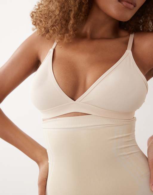 SPANX - Sculpt - Go Figure - Short met hoge taille tot halverwege de dij in kokosnoot, 2 van 4