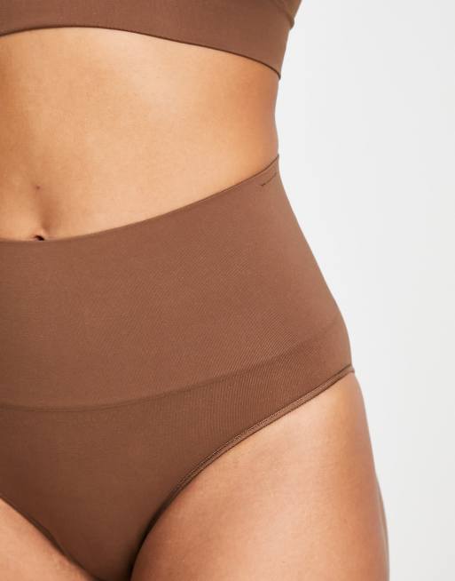 Spanx Seamless contouring briefs in brown