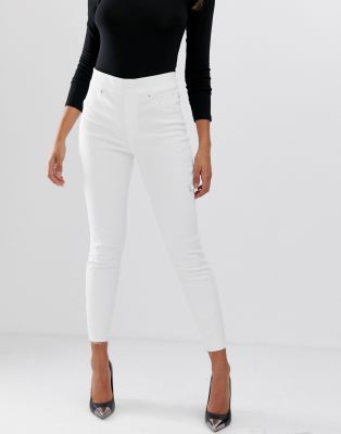 spanx distressed white jeans