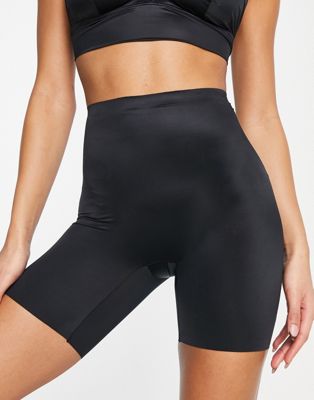 Spanx Shaping Satin short with tummy smoothing detail in black