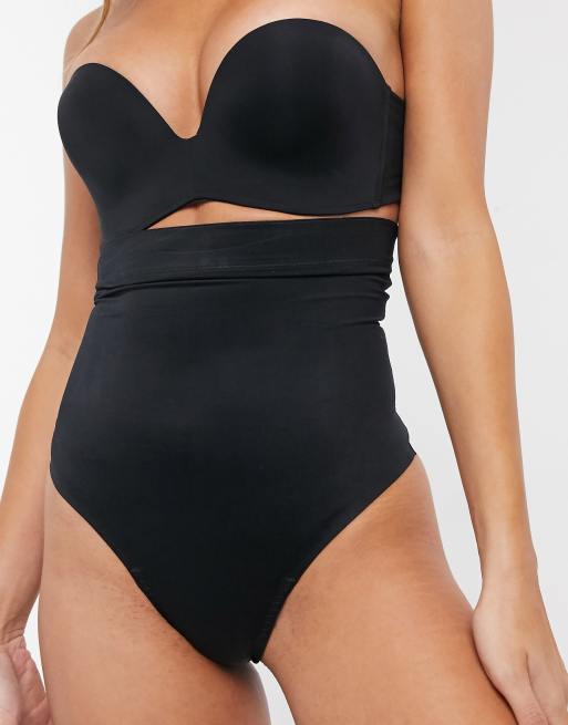 SPANX Haute Contour High-Waisted Thong 10018R, VERY BLACK, XL : :  Clothing, Shoes & Accessories