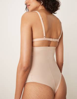 Spanx Thinstincts 2.0 High-waisted Thong In Neutral