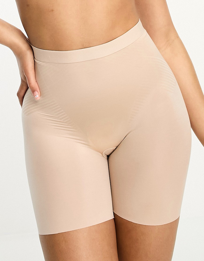 spanx - thinstincts 2.0 - pantaloncini modellanti beige champagne-neutro