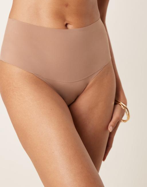 Spanx Undie-dectable tanga brief in cafe au lait