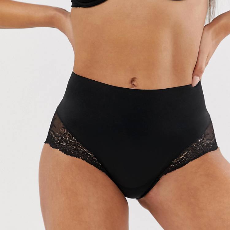 Spanx Undie-tectable lace hi-hipster knickers in black