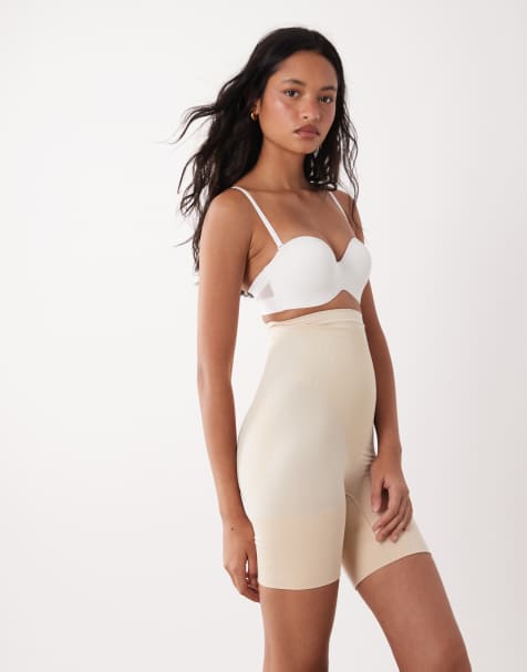 SPANXsculpt - GoFigure - Beige højtaljede og mellemlange shorts - view 1