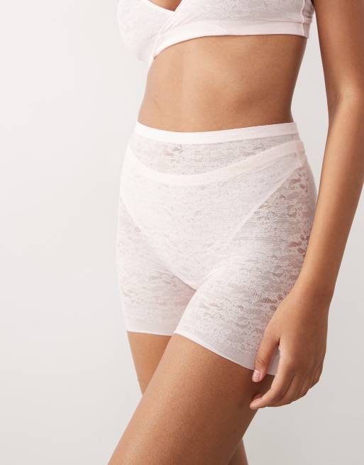 SPANXsupersmooth – Day to Date Night – Rosa shorts i osynlig spets med anti-skav, 2 av 4