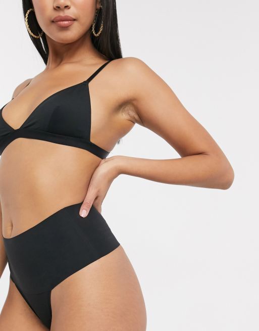 SPANXsupersmooth Undie-tectable lingerie thong in black, 3 of 4