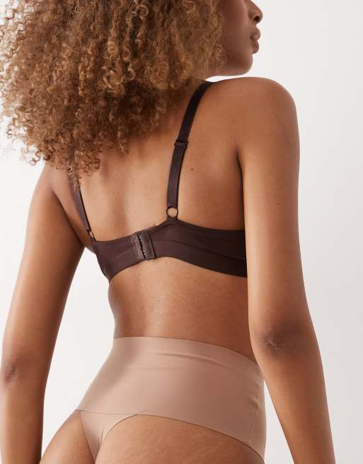 SPANXsupersmooth Undie-tectable lingerie thong in cafe au lait, 2 of 3