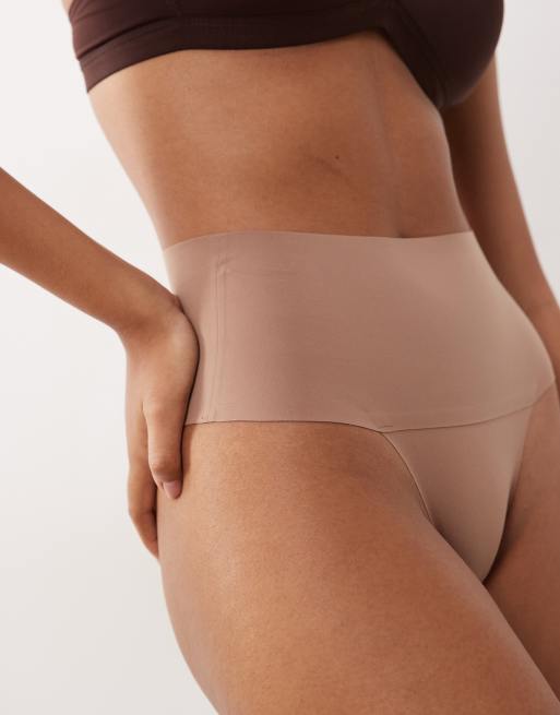 SPANXsupersmooth Undie-tectable lingerie thong in cafe au lait, 3 of 3