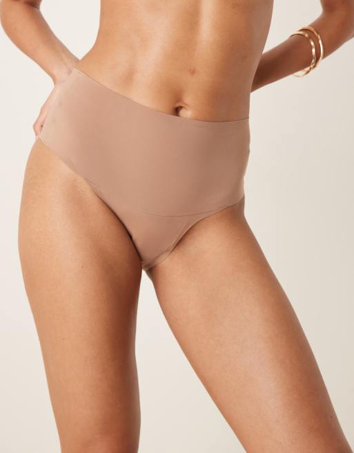 SPANXsupersmooth Undie-tectable tanga briefs in cafe au lait, 4 of 4