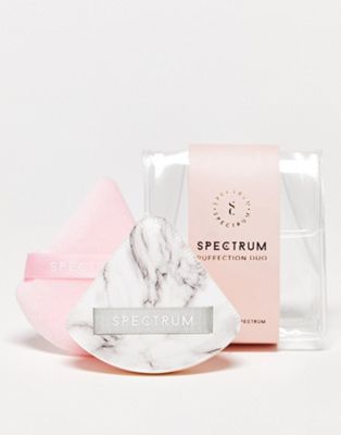 Spectrum Pink Velour and Marble Rubycell Duo Powder Puff - ASOS Price Checker