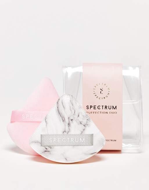 Spectrum – Pink Velour und Marble Rubycell Duo – Puderquasten in Rosa und marmoriert