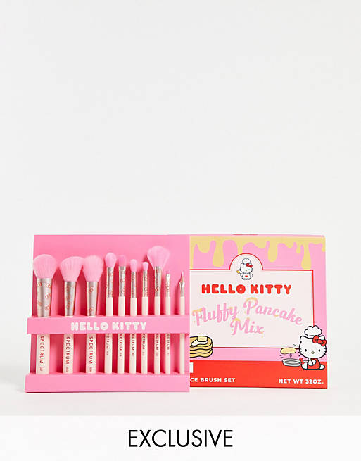 Spectrum x ASOS Exclusive Hello Kitty 10 Piece Fluffy Pancake Brush Set