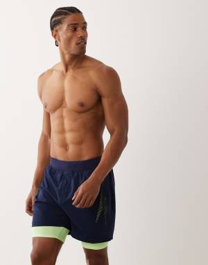 Speedo 16" volley swim short with liner in navy