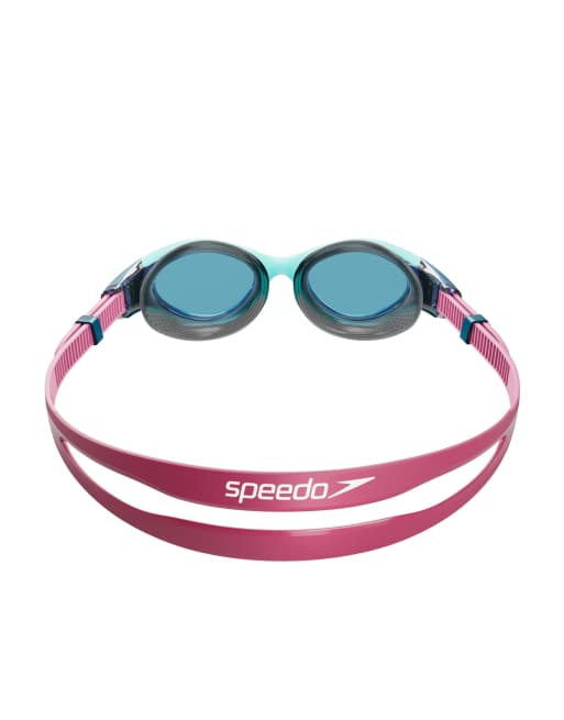 Speedo Biofuse 2.0 goggles in marine blue/peacock, 2 of 4