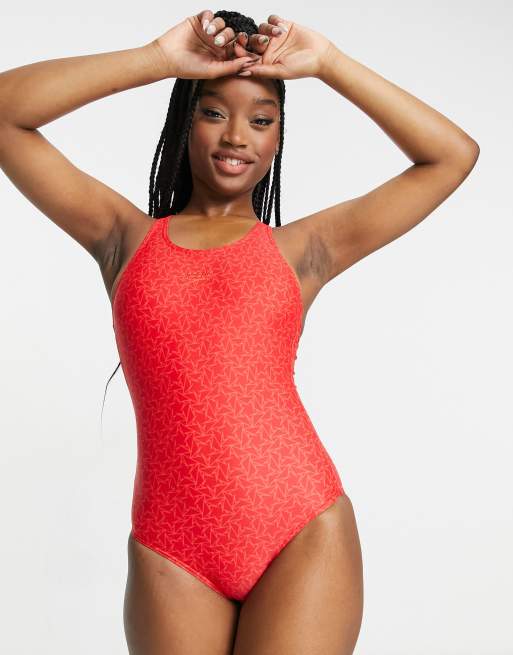 Speedo red swimsuit online