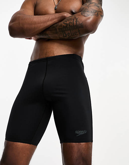 Speedo endurance jammer swim shorts in black | ASOS