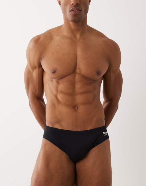 Speedo Endurance+ logo 2.5" swim brief in black, 2 of 5