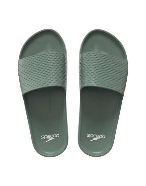 Speedo Essential sliders in khaki - view 1