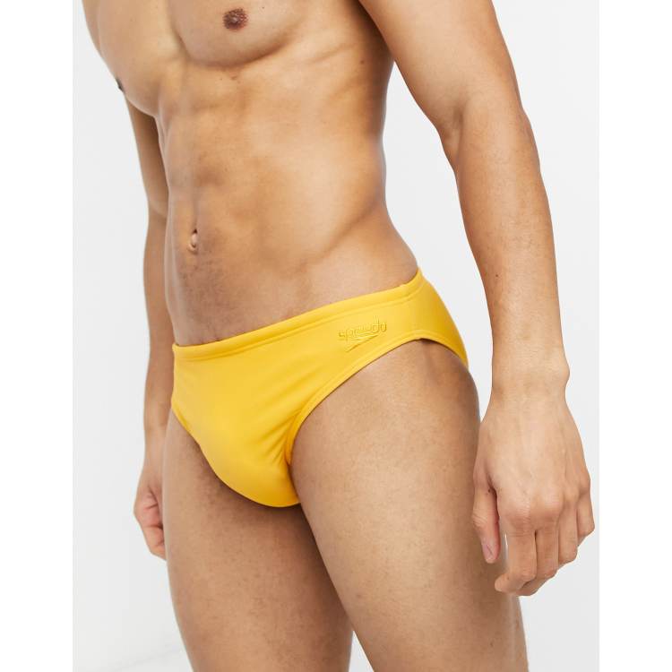 Yellow store speedo brief