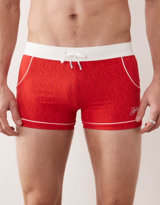 Speedo Jetstream textured aquashort in red, 5 of 5