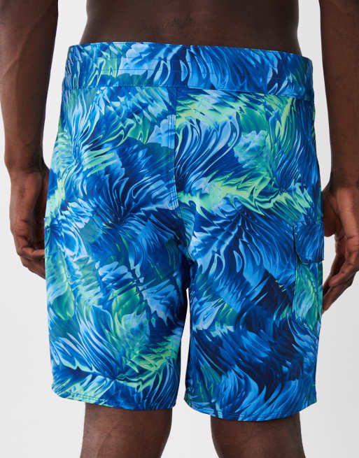 Speedo Lookout print 18'' board shorts in blue print, 4 of 5