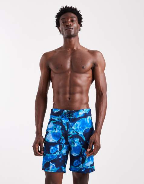 Speedo Lookout print 18'' board shorts in turquoise - view 1