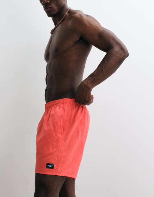 Speedo Mens prime leisure 16" watershorts in orange, 2 of 5