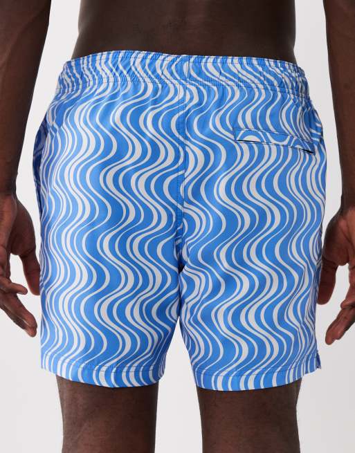 Speedo Mens printed 16'' redondo edge swim shorts in light blue, 5 of 5