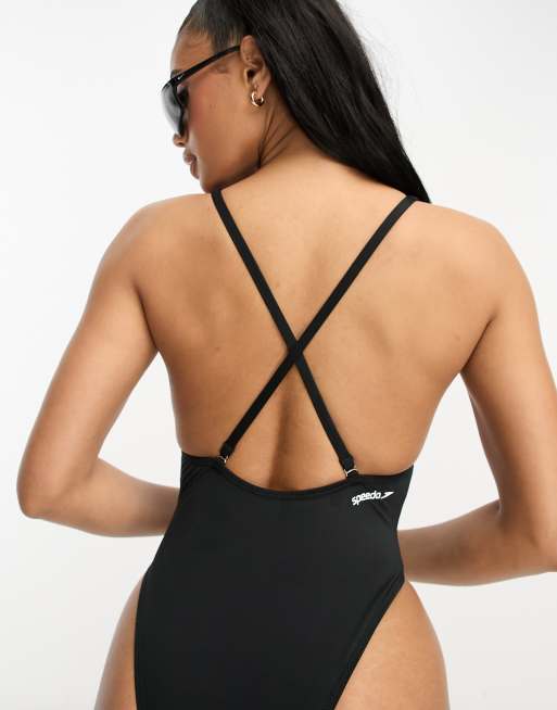 Speedo high shop back swimsuit