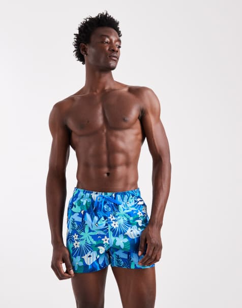 Speedo Printed 14'' redondo edge swim shorts in blue - view 1