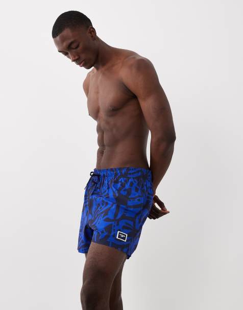 Speedo Printed 14'' redondo edge swim shorts in navy