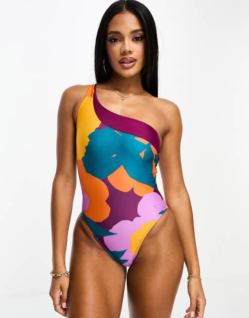 Speedo Women's Printed Flip Back One Piece Swimsuit at