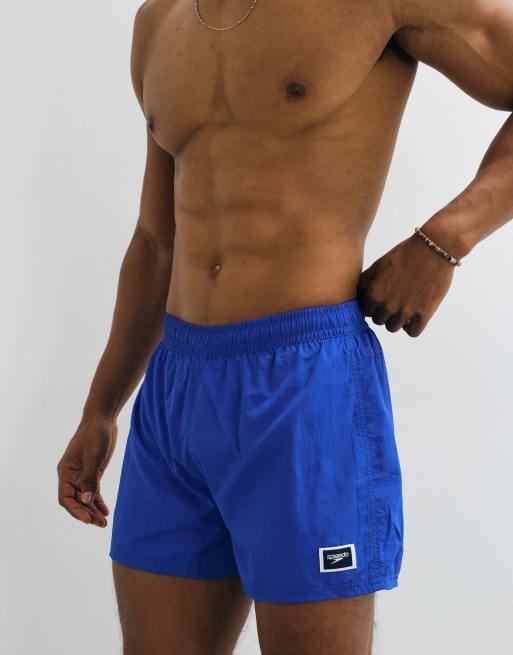 Speedo Solid retro 13" volley swim short in blue, 5 of 5
