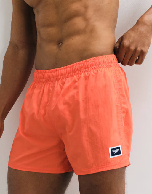 Speedo Solid retro 13" volley swim short in coral, 4 of 5