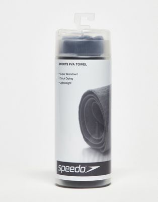 Speedo sports towel in black