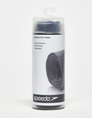 Speedo sports towel in black