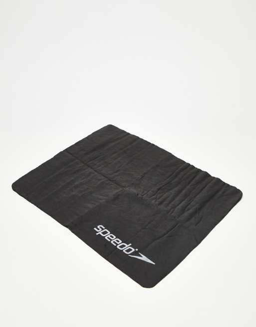 Speedo Unisex Adult PVA Sports Towel Towel, Black, One Size: Buy