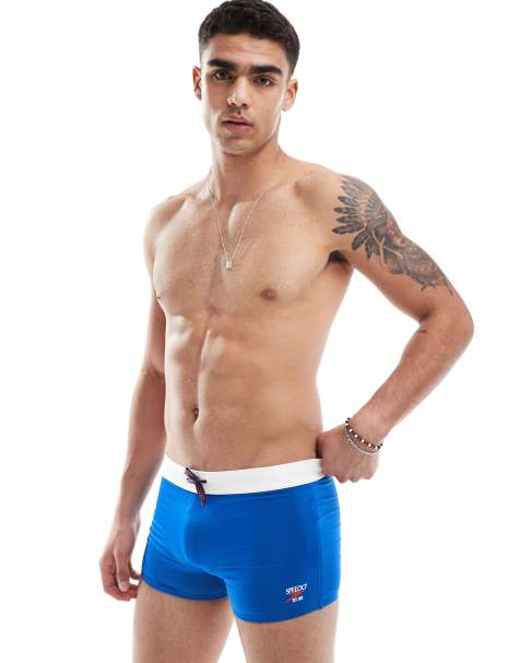 Speedo Swim bottoms solid square leg aquashorts in turkish sea - view 1
