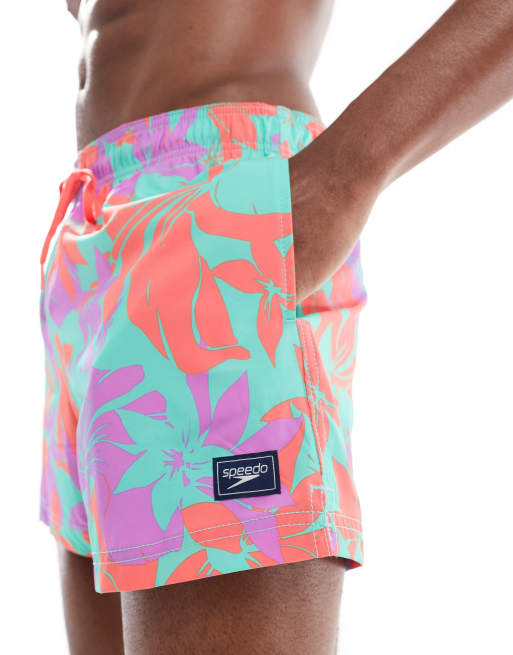 Speedo Swim shorts printed 14'' redondo edge swim shorts in coral sands, 3 of 4