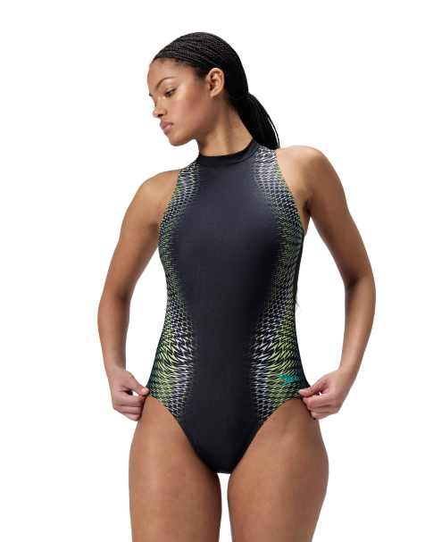 Speedo Women's printed hydrasuit in turquoise - view 1