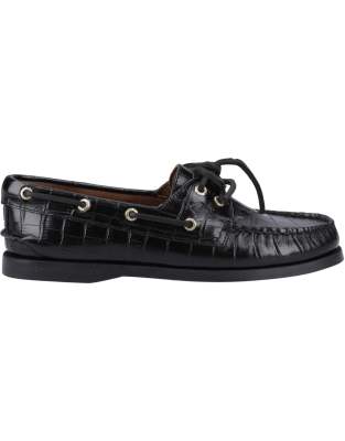 Sperry Authentic 2 eye boat shoe in black - view 1