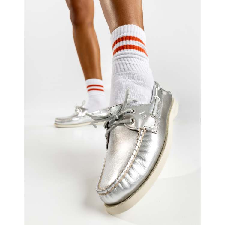 Sperry Topsiders Metallic Sperry Boat Shoe Womens Boat Shoes