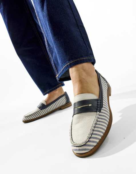 Sperry Port driving moccasin in white - view 1