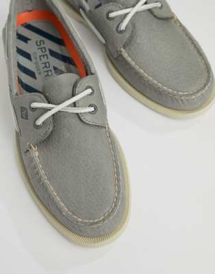 gray sperry sneakers