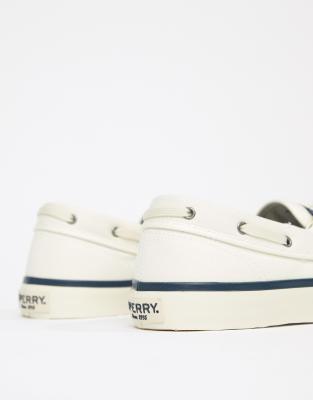 sperry slip on white